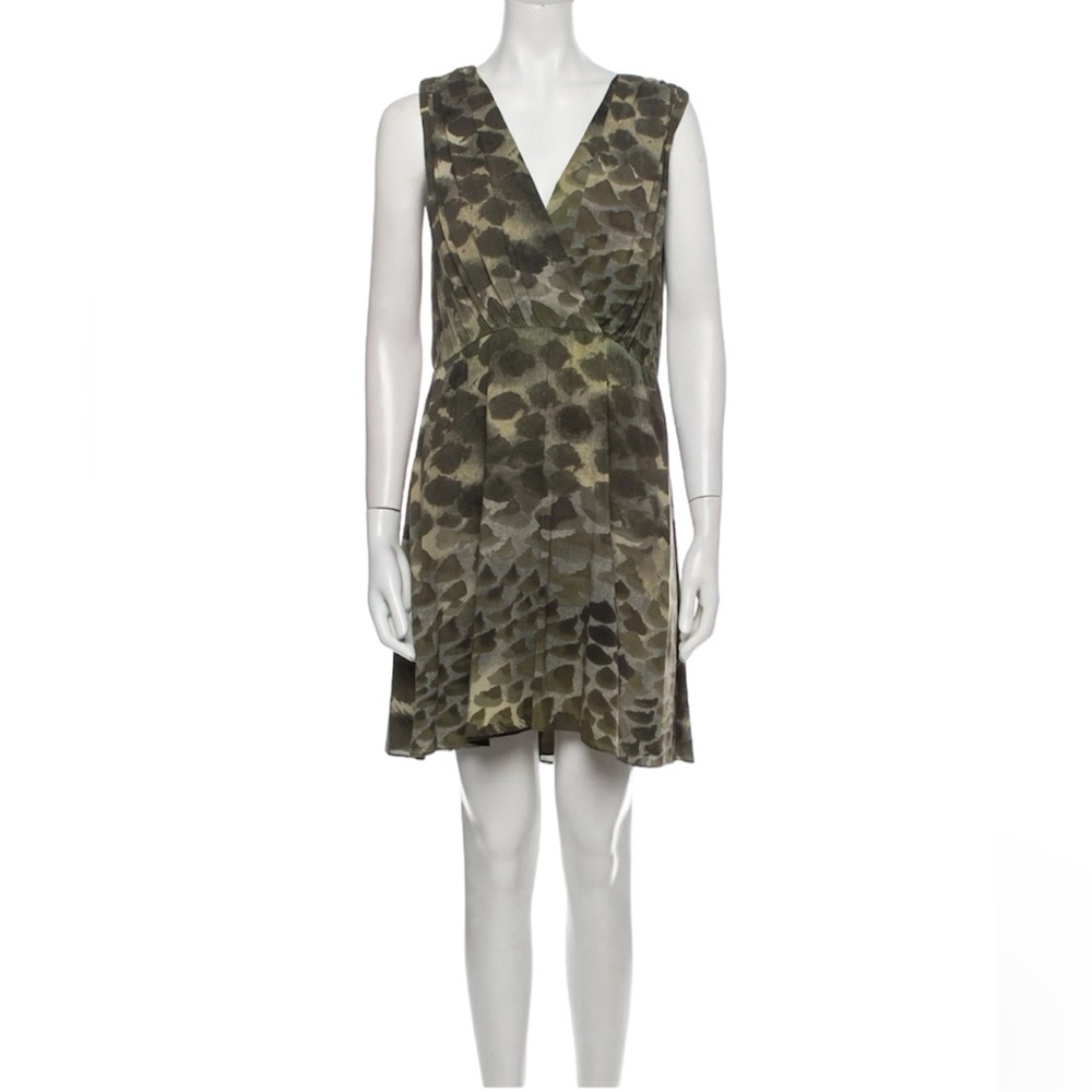 Alice + Olivia Animal Print Silk Dress